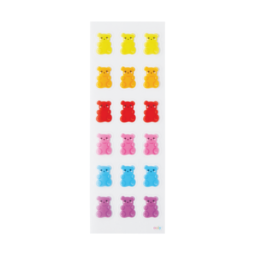 Ooly Stickiville Stickers: Gummy Bears - Skinny (2 Sheets)