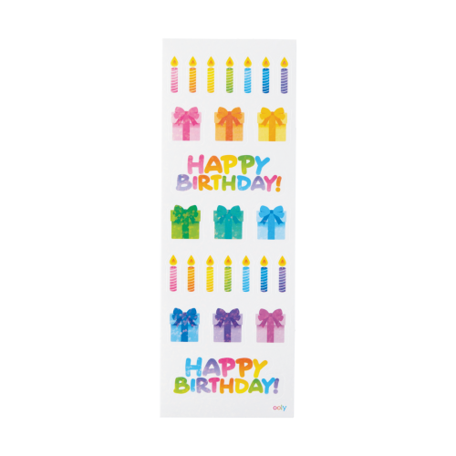 Ooly Stickiville Stickers: Candles & Gifts - Skinny (2 Sheets)