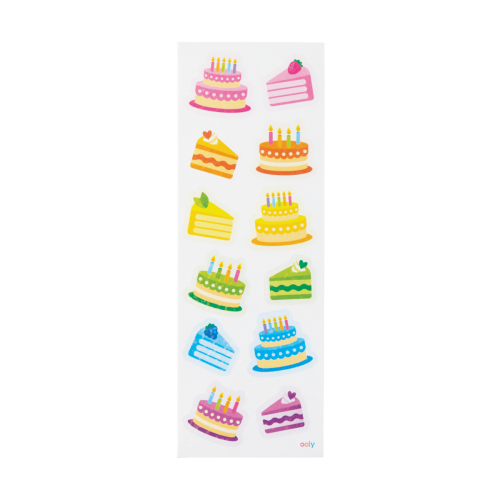 Ooly Stickiville Stickers: Birthday Cakes - Skinny (2 Sheets)