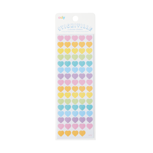 zzOoly Stickiville Stickers: Mini Hearts - Skinny (2 Sheets)