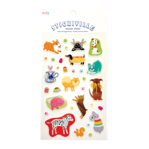 Ooly Stickiville Stickers: Quirky Dogs - Standard (1 Sheet)