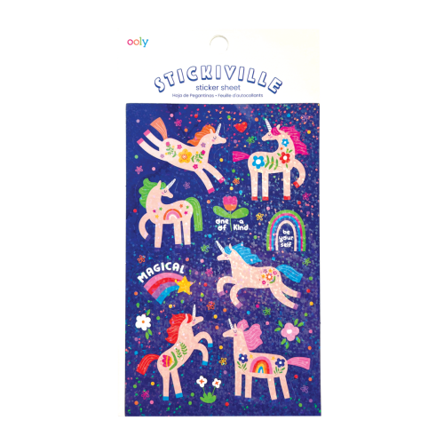 zzOoly Stickiville Stickers: Magical Unicorns - Standard (1 Sheet)