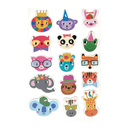 Ooly Stickiville Stickers: Party Animals - Standard (1 Sheet)