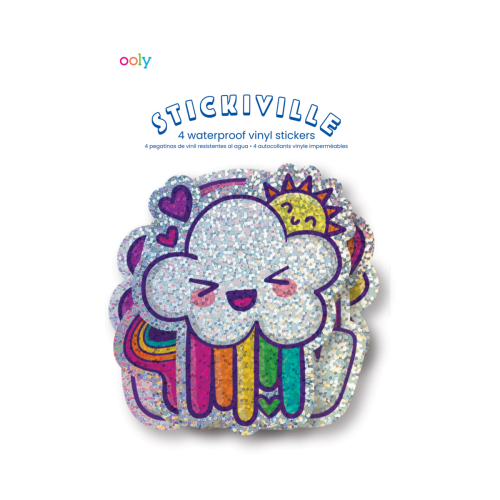 Ooly Stickiville Stickers: Happy Rainbows - Vinyl (Set of 4)