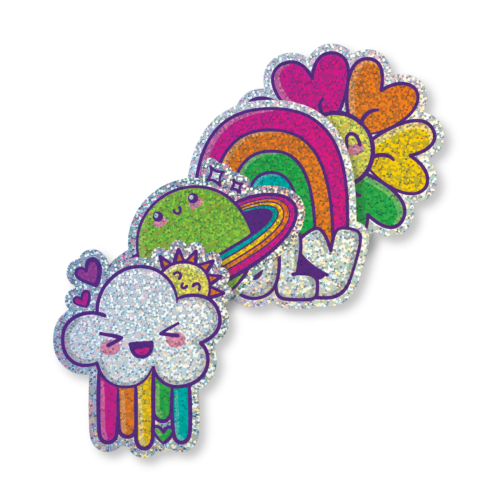 Ooly Stickiville Stickers: Happy Rainbows - Vinyl (Set of 4)