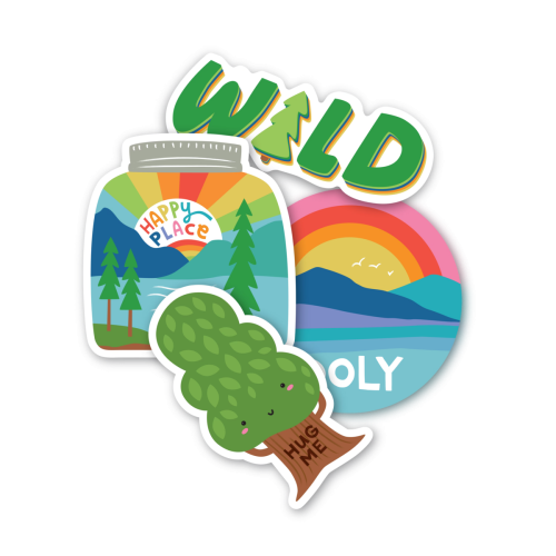 zzOoly Stickiville Stickers: Wild Outdoors - Vinyl (Set of 4)