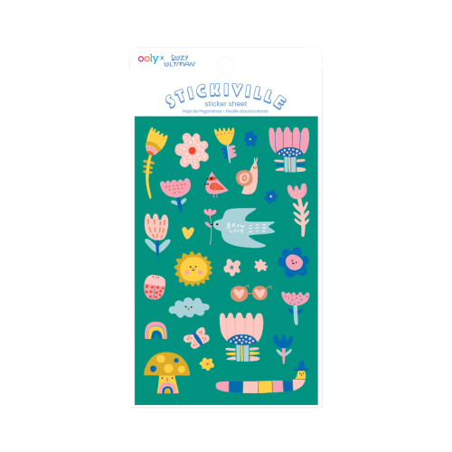 Ooly Stickiville Stickers X Suzy: Garden Of Love - Standard (1 Sheet)