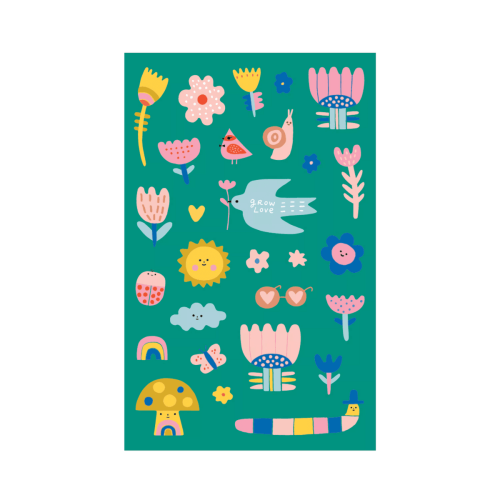 Ooly Stickiville Stickers X Suzy: Garden Of Love - Standard (1 Sheet)