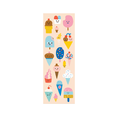 Ooly Stickiville Stickers X Suzy: Ice Cream - Skinny (2 Sheets)
