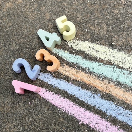 Twee Handmade Sidewalk Chalk - Numbers