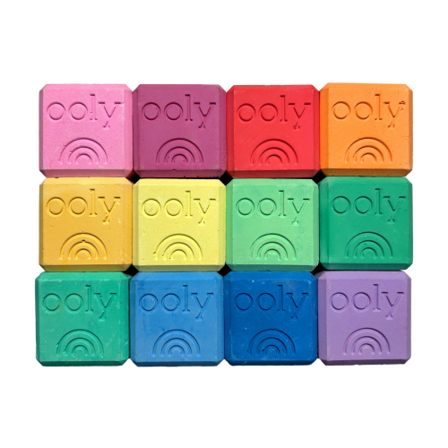 Ooly Chalk-O-Rama Block Sidewalk Chalk (Set of 12)