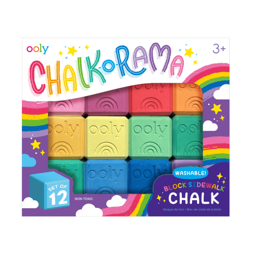 Ooly Chalk-O-Rama Block Sidewalk Chalk (Set of 12)
