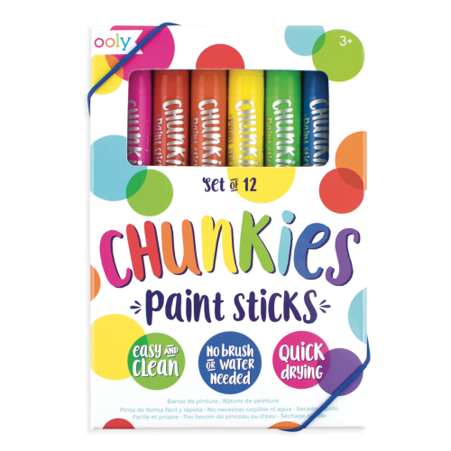 Ooly Chunkies Paint Sticks - Original Pack (Set of 12)