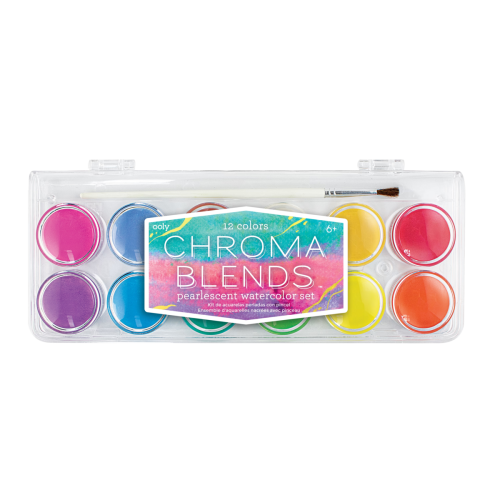 Ooly Chroma Blends Pearlescent Watercolor Paint - 13 PC Set