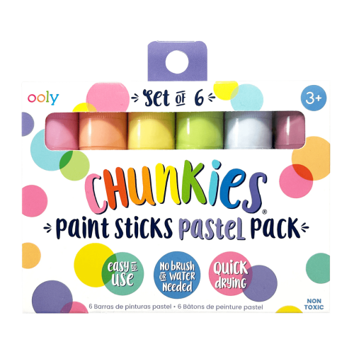 Ooly Chunkies Paint Sticks: Pastel - Set of 6
