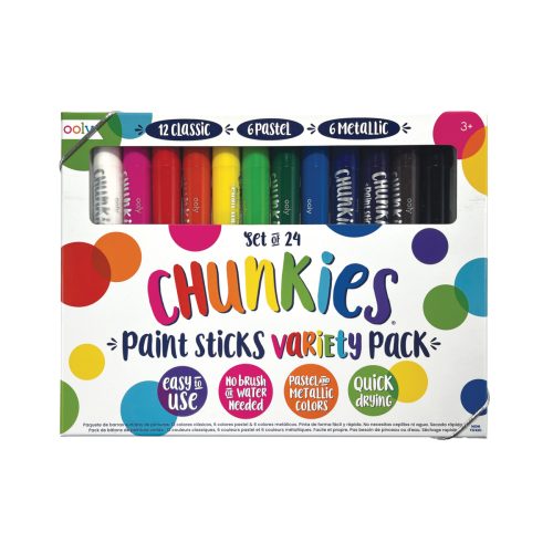 Ooly Chunkies Paint Sticks - Variety Pack w/ Pastels (Set of 24)