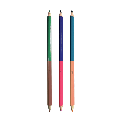 Ooly 2 of a Kind Double-Ended Colored Pencils (Set of 12 / 24 Colors)