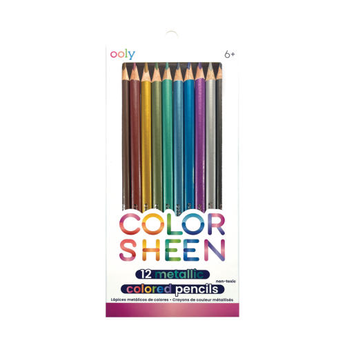 Ooly Color Sheen Metallic Colored Pencils - Set of 12