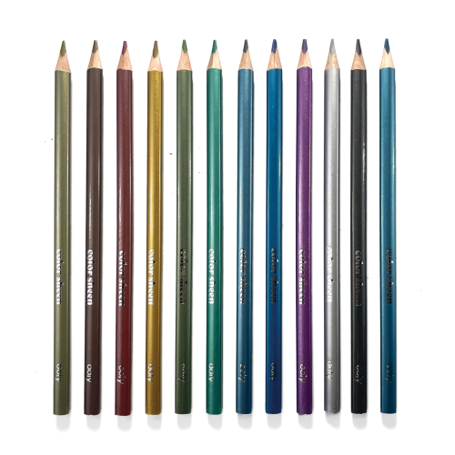 Ooly Color Sheen Metallic Colored Pencils - Set of 12