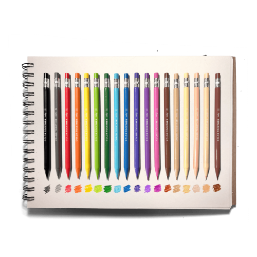 Ooly Color Together: Mechanical Colored Pencils + 26 Color Refills (19 PC Set)