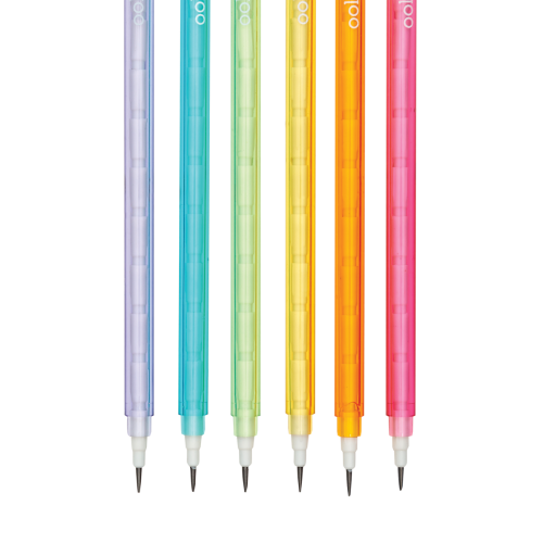 Ooly Stay Sharp Graphite Pencils - Rainbow (Set of 6)