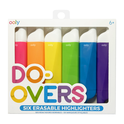 Ooly Do-Overs Erasable Highlighters (Set of 6)