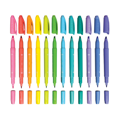 Ooly Pastel Hues Markers - Set of 12