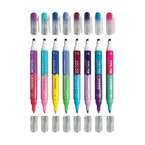 Ooly Color Layers Double-Ended Layering Markers (Set of 8 / 16 Colors)