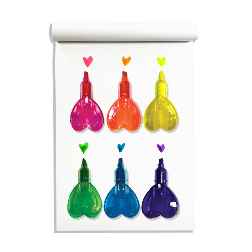 Ooly Heart Stacks Stacking Highlighters