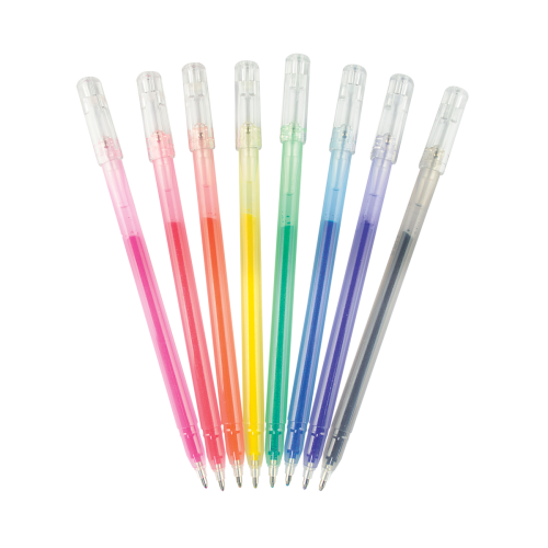 Ooly Radiant Writers Colored Glitter Gel Pens - Set of 8