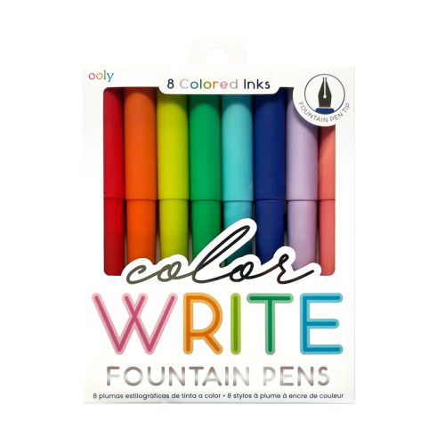 Ooly Color Write Colored Fountain Pens - Set of 8
