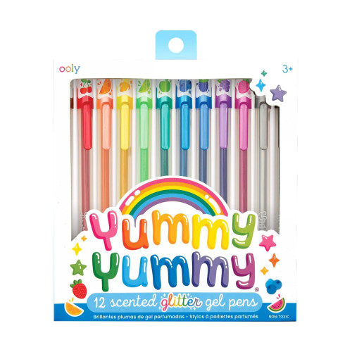 Ooly Yummy Yummy Scented Colored Glitter Gel Pens 2.0 - Set of 12