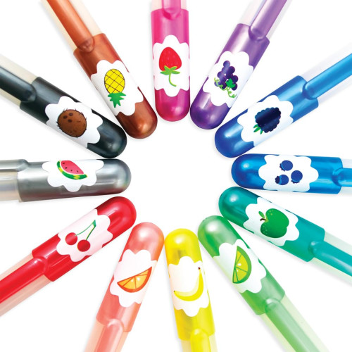 Ooly Yummy Yummy Scented Colored Glitter Gel Pens 2.0 - Set of 12