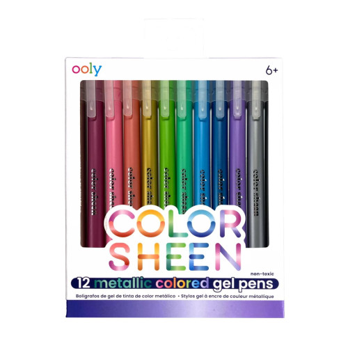 Ooly Color Sheen Metallic Gel Pens - Set of 12