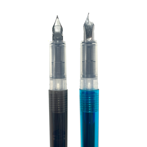 Ooly Splendid Duo Fountain Pens: Black & Blue Inks - Set of 2 Pens & 4 Cartridges