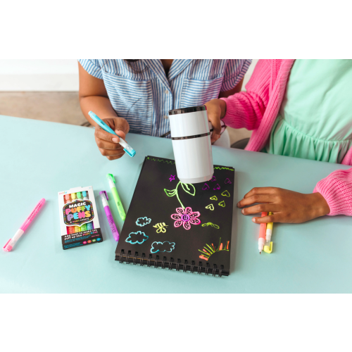 Ooly Magic Puffy Neon Pens - Set of 6