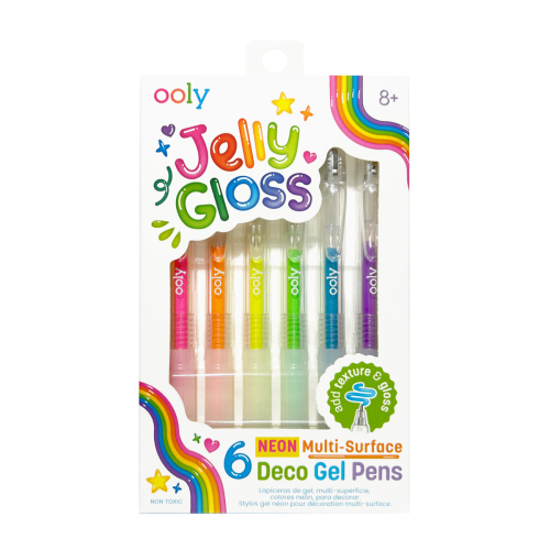 Ooly Jelly Gloss Multi-Surface Gel Pens (Set of 6 Colors)
