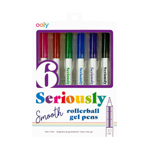 Ooly Seriously: Smooth Rollerball Gel Pens (Set of 6)