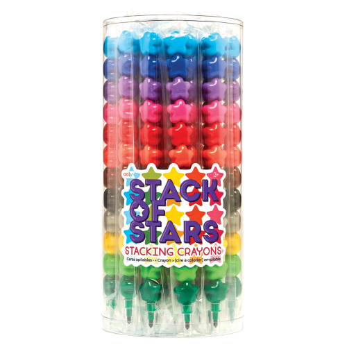 Ooly Stack of Stars Stacking Crayons - Tub of 24