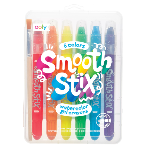 Ooly Smooth Stix Watercolor Gel Crayons - 7 PC Set
