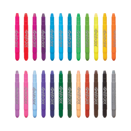 Ooly Smooth Stix Watercolor Gel Crayons - 25 PC Set