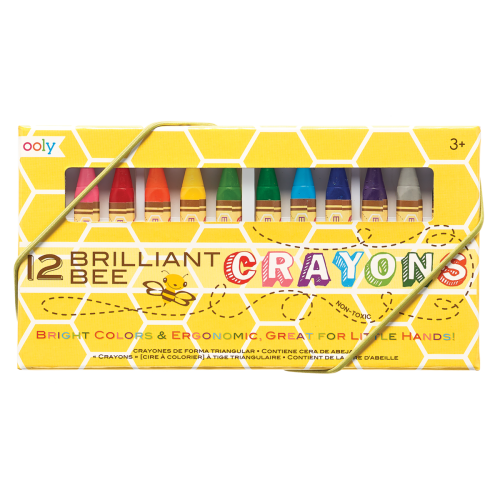 Ooly Brilliant Bee Crayons - Set of 12