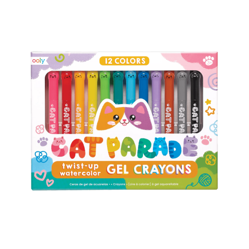 Ooly Cat Parade Gel Crayons - Set of 12