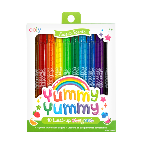 Ooly Yummy Yummy Scented Twist-Up Crayons (Set of 10)