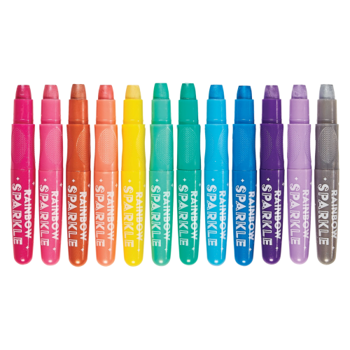 Ooly Rainbow Sparkle Metallic Watercolor Gel Crayons - Set of 12