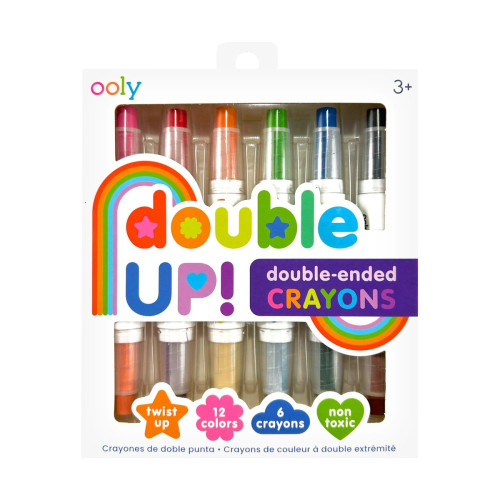Ooly Double Up! Double-Ended Crayon (Set of 6 / 12 Colors)