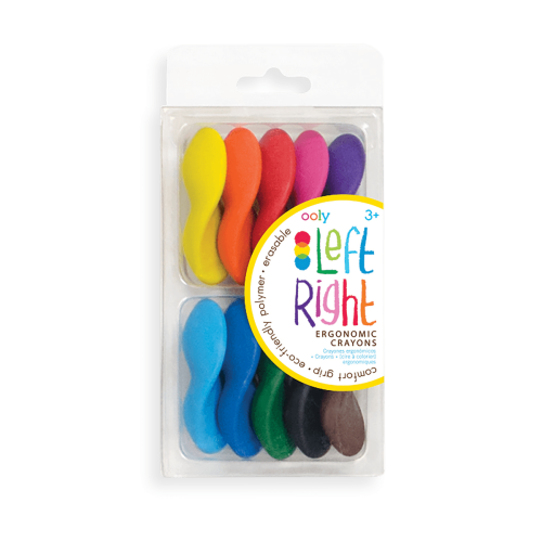 Ooly Left / Right Crayons - Set of 10