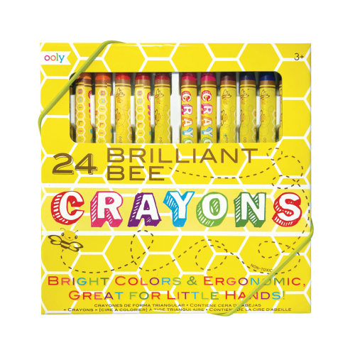 Ooly Brilliant Bee Crayons - Set of 24