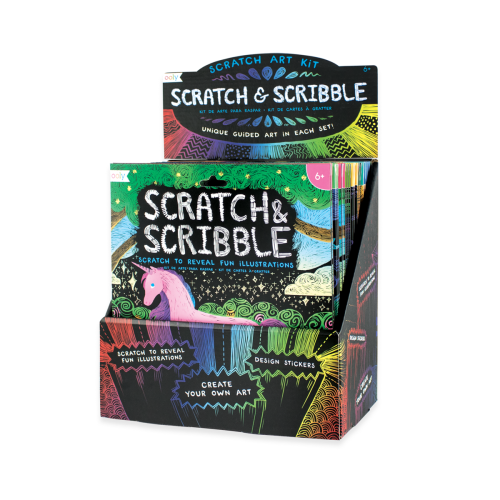 Ooly Scratch & Scribble Art Kits: Display - Empty (Holds 24 Packs)