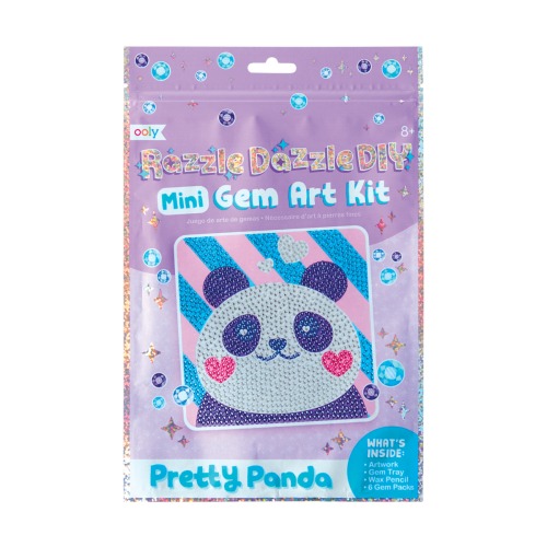 Ooly Razzle Dazzle D.I.Y Mini Gem Art Kit - Pretty Panda